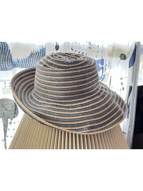 Australian Kooringal Sunhat one size most floppy beach Resort Striped Neutral